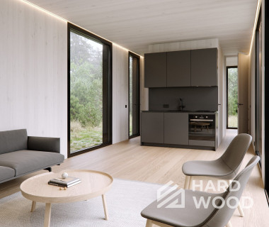 Панорамная беседка теплая №17 - фото 1416